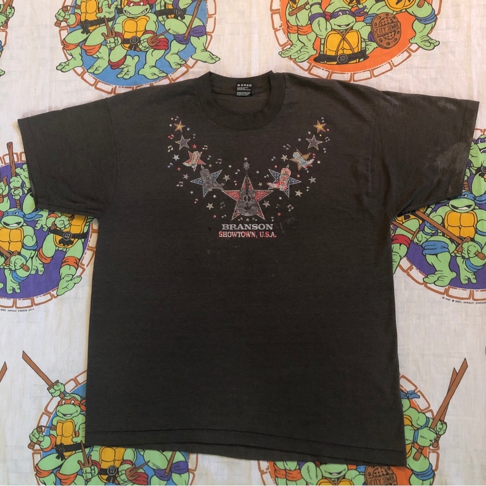 Vintage Single Stitch Branson Showtown USA Country Music Shirt Mens XL Made USA